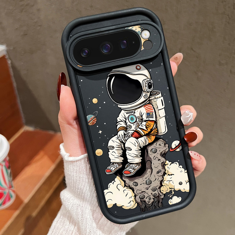 Google Pixel 9 Pro - Cartoon-Astronauten-Print TPU-Handyhülle für Google Pixel 10