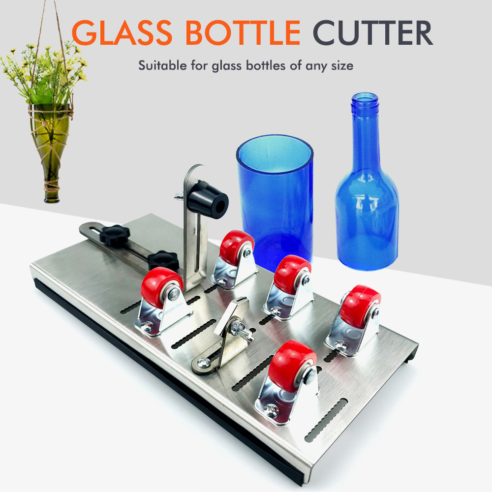 Screen Protector Cutter - DIY Glasflaschenschneider, verstellbare Größen, Metall-Glasflaschenschneidemaschine, Basteln