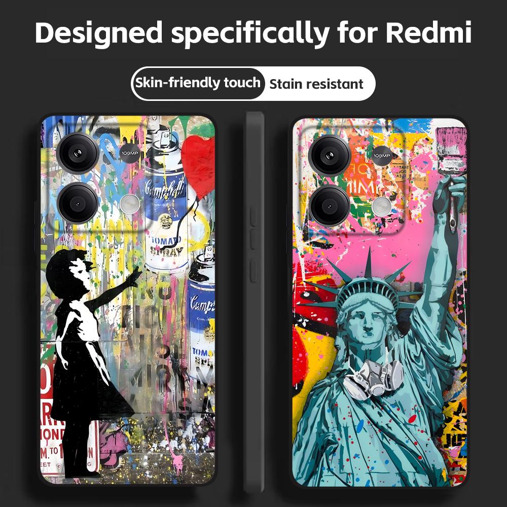 Banksy Graffiti Art Handyhülle – Xiaomi Redmi Note 13 Bewertung und Preis
