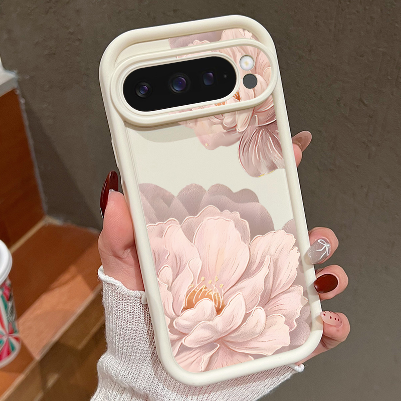 Rosa Blumenmuster Weiche TPU-H – Google Pixel 9 Pro Bewertung und Preis
